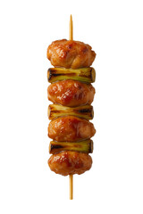 Yakitori isolated on transparent background