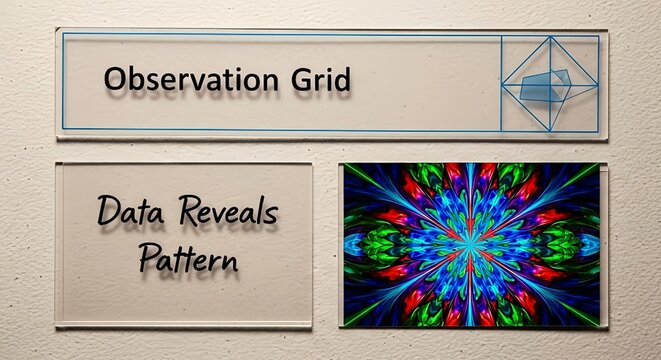 Observation grid data analysis reveals pattern recognition and visual insights art