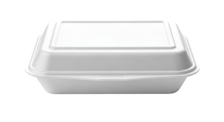 White Disposable Food Container With Lid graphic design