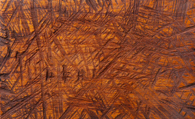 Brown wooden texture with high resolution. Close up. Copy space. Top view.