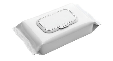 White Wet Wipes Packaging with Flip Top Lid container