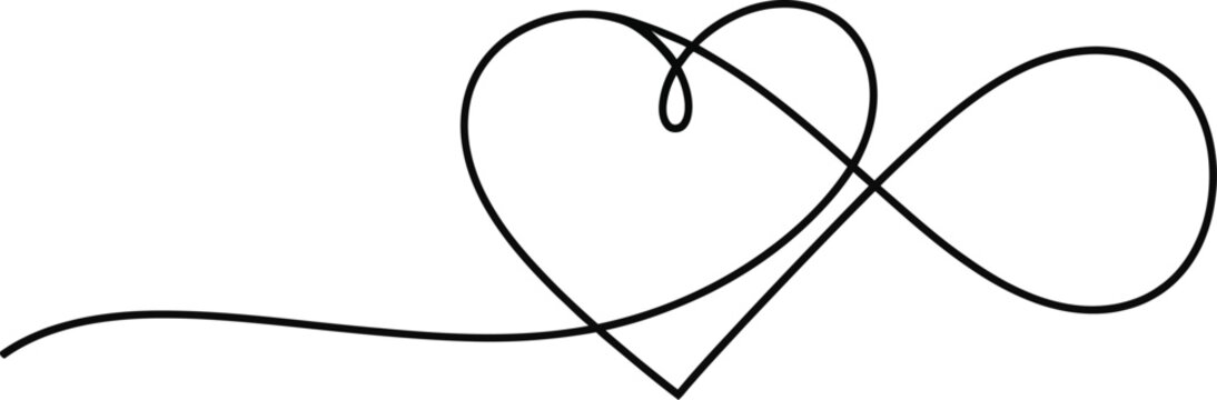 Infinity heart symbol, a timeless representation of everlasting love and connection, perfect for expressing deep affection and commitment