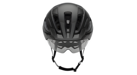 Black bicycle helmet for safe cycling and outdoor activities