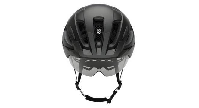 Black bicycle helmet for safe cycling and outdoor activities