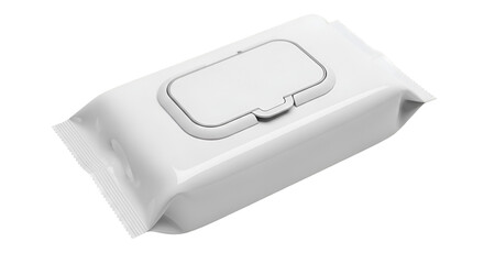 White package of wet wipes container hygiene