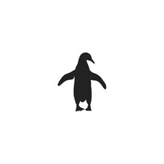 Penguin Silhouette Vector Style