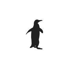 Penguin Silhouette Vector Style