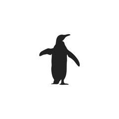 Penguin Silhouette Vector Style