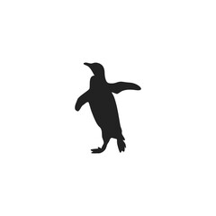 Penguin Silhouette Vector Style