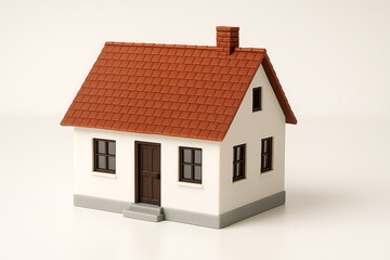 house on white background