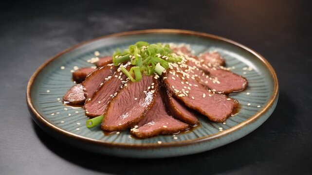 Beef Tataki mit Soja-Ingwer-Marinade