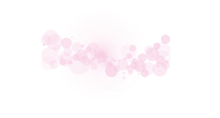 Abstract pink and white bokeh lights on a bright white background