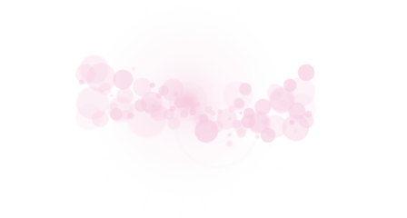 Abstract pink and white bokeh lights on a bright white background