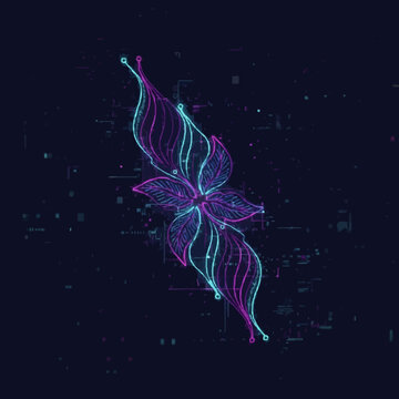 futuristic abstract background with batic mixing