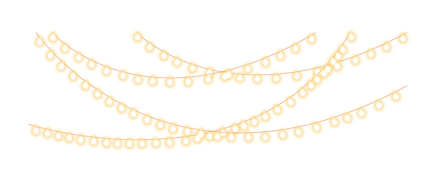 String of yellow festive lights