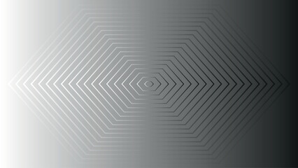 Gradient Hexagon Line Pattern Background, Futuristic Geometric Abstract Design