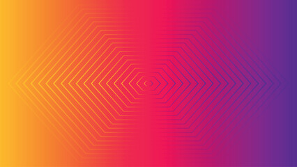 Gradient Hexagon Line Pattern Background, Futuristic Geometric Abstract Design