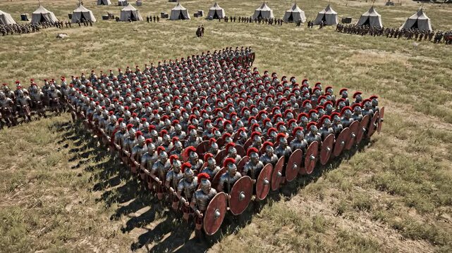 Roman Legion - A Glimpse into Ancient Military Might and Tactics.