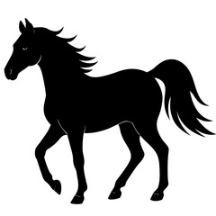 horse silhouette vector