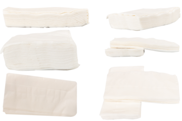 Minimal White Straw Isolated on White Background