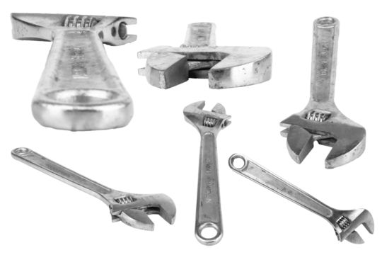 wrench isolated on white background