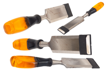 chisel Tools Isolated on White Background single