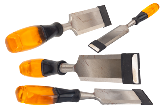 chisel Tools Isolated on White Background single