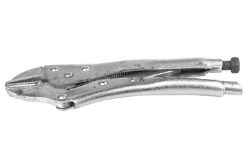 Steel pliers tool isolated on white background