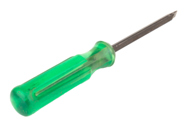 flathead screwdriver isolated on white background