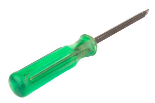 flathead screwdriver isolated on white background