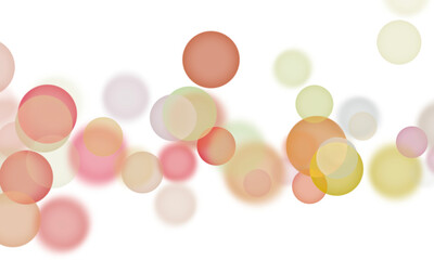 Glowing transparent background with colorful lights bokeh