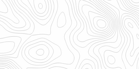 Topographic map background geographic line map with seamless ornament design. The black on white contours vector topography stylized height of the lines map.