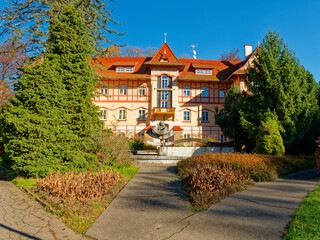 Historical building in spa town Luhacovice