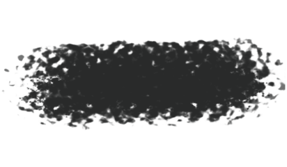 Dark textured brush stroke with rough edges