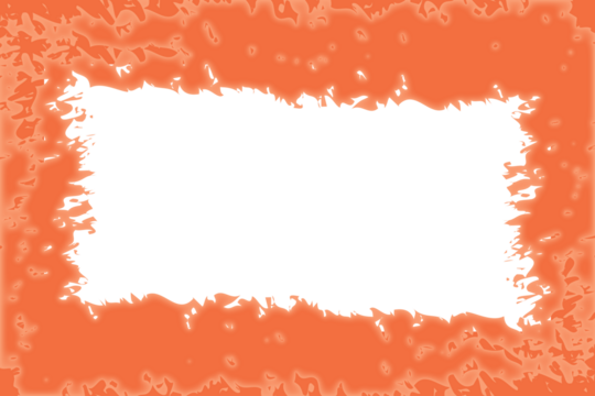 Orange abstract textured border with a white copy space in the center