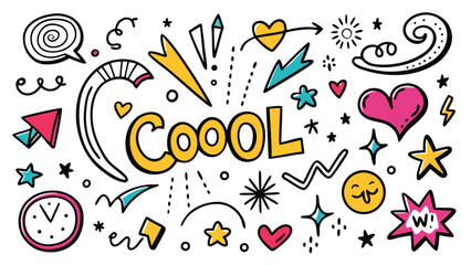 Handwritten letters and symbols displayed on a white background, illustrating diverse handwriting styles and artistic expressions..eps