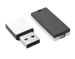 usb flash drive isolated