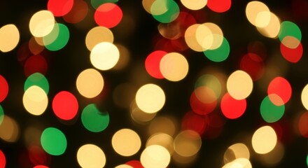 Fototapeta premium Colorful Christmas Lights Bokeh Background