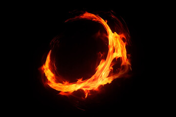Overlay Effect &ndash; Fire Ring with Glowing Flames FX