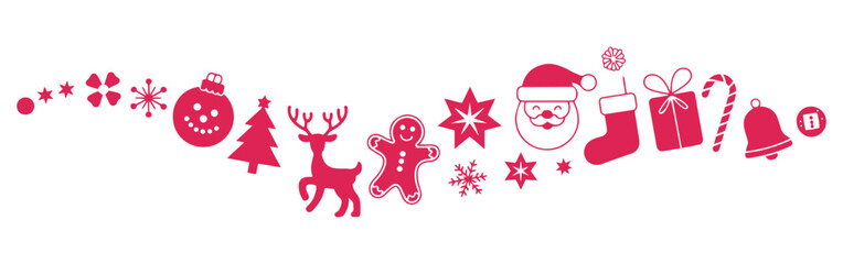 christmas banner with festive decorations vector