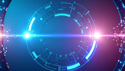 Obraz premium Futuristic Digital Circuit and Technology Concept