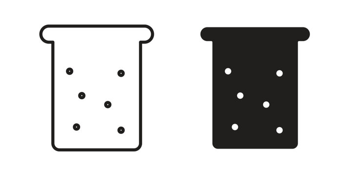 Hard Water icon Illustrations, thin line symbol - editable stroke