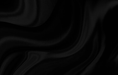 Fototapeta premium Black gray satin dark fabric texture luxurious shiny that is abstract silk cloth background with patterns soft waves blur beautiful.