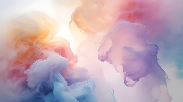 Colorful smoke swirls and drifts, creating a mesmerizing and dreamy atmosphere - Powered by Adobe