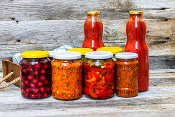 Canned veggies in vinegar