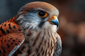 Naklejka premium Close-up view of a vibrant bird in natural light showcasing its colors and details