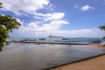 Exposure of Cap Malheureux, a small fishing village located in the North of the island. This picture-perfect village is surely one of the most beautiful on the island of Mauritius.