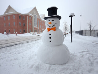 Obraz premium realistic snowman