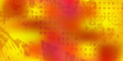 Neon colored urban punk background with halftone texture, paint drops and splashes. Bright pink and yellow colored banner design. Modern grunge background with hand drawn brush strokes.