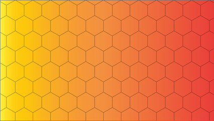 Honeycomb pattern on a gradient background abstract geometric illustration for wallpaper web design or print